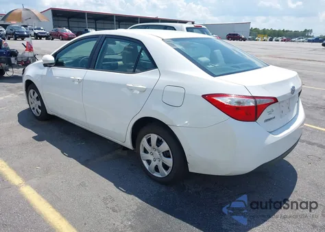 2015 Toyota Corolla Le из США, поврежденный, VIN 2T1BURHE5FC313139